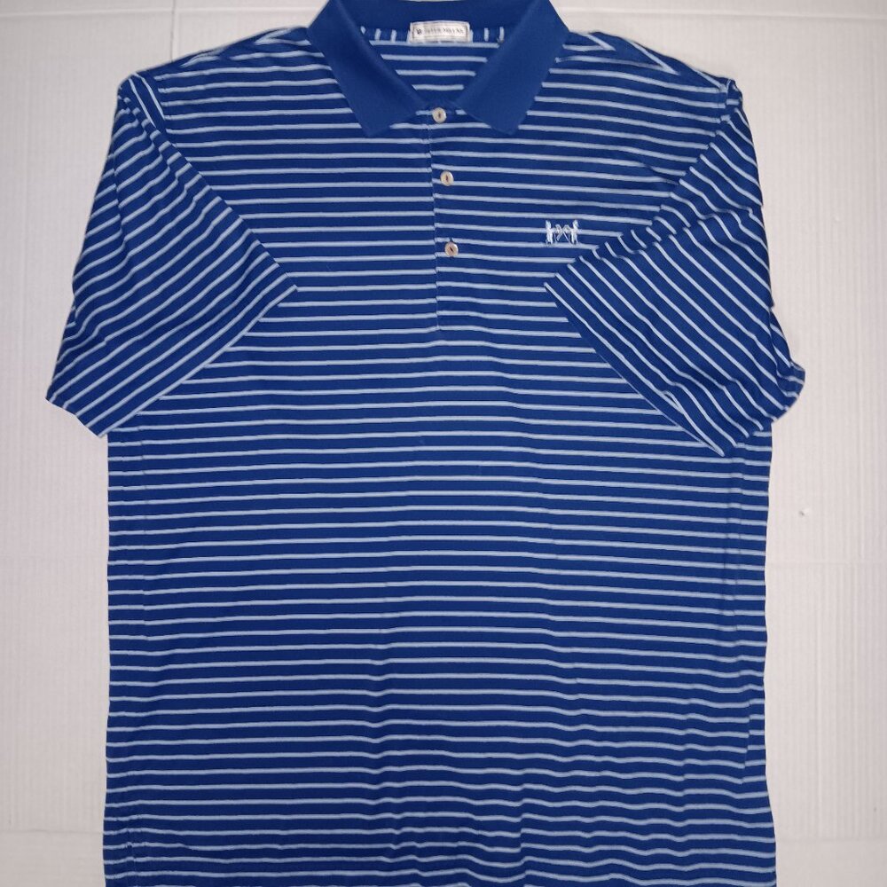PETER MILLAR MEN'S STRIPED POLO GOLF SHIRT